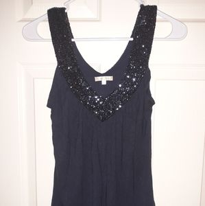 Navy beaded tank